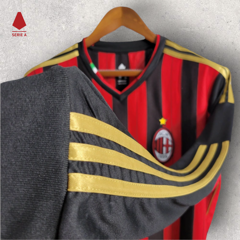 Retrô Manga Longa Milan - Temporada 2013/14 - Home