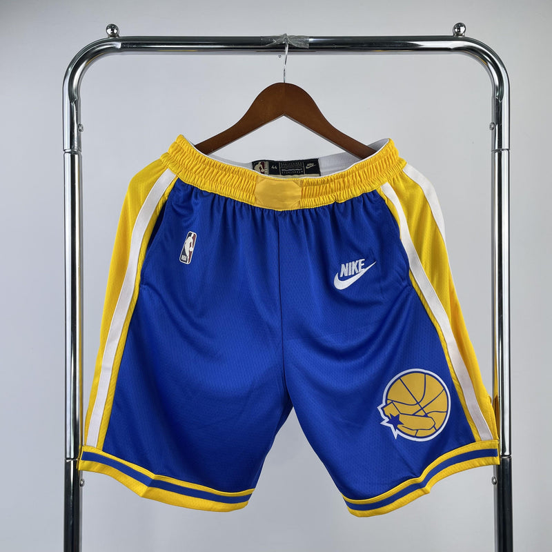 Short Golden State Warriors - Azul e Amarelo