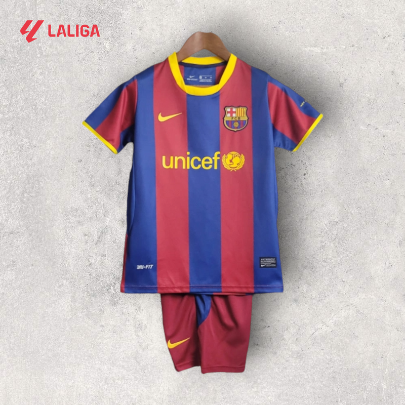 Kit Infantil Retrô Barcelona - Temporada 2010/11 - Home