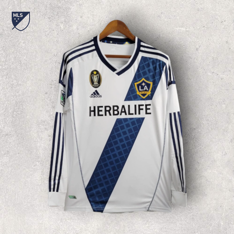 Retrô Manga Longa LA Galaxy - Temporada 2011/12 - Home