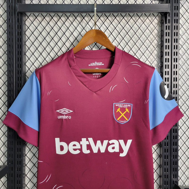 Camisa West Ham Masculino - Temporada 2023/24 - Home