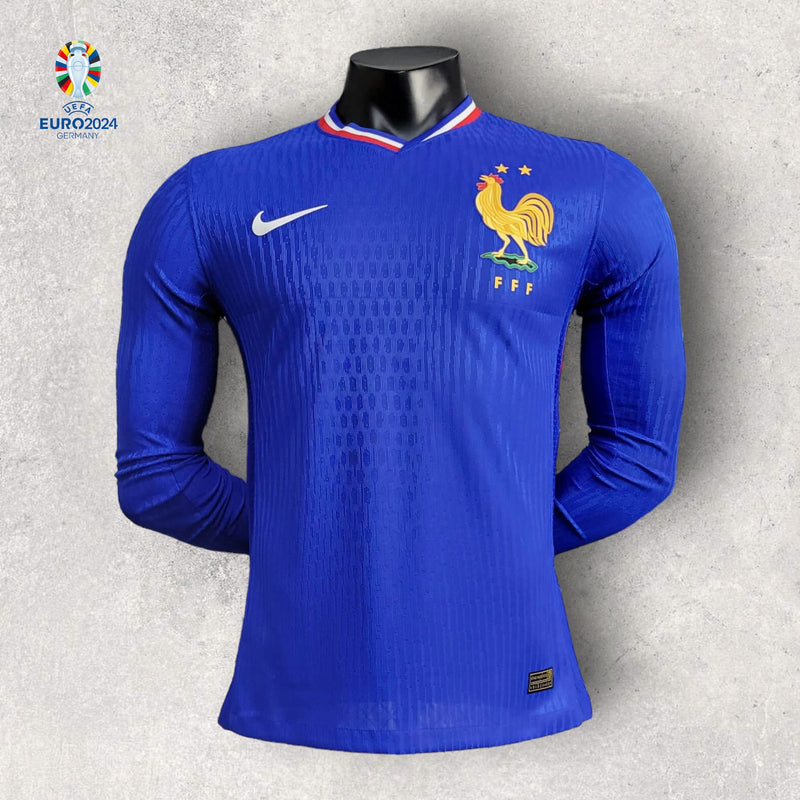 Camisa Manga Longa França Masculino - Temporada 2024/25 - Home (Versão Jogador)