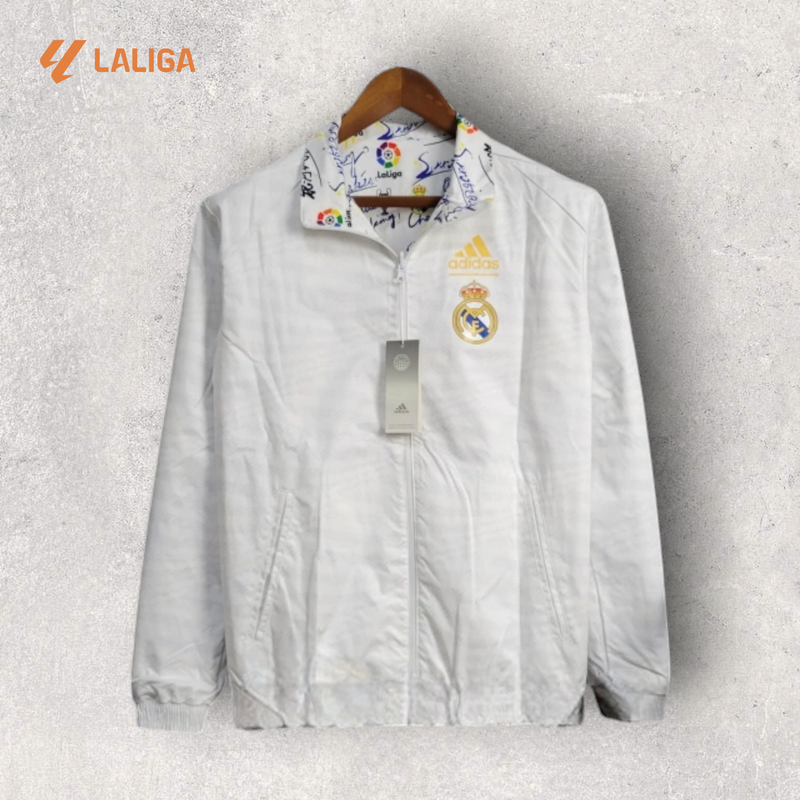 Windbreak Corta-Vento Real Madrid Masculino - Branco II (Dupla Face)