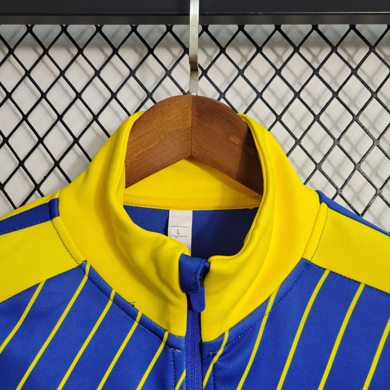 Jaqueta Corta-Vento Al-Nassr Masculino - Azul e Amarelo