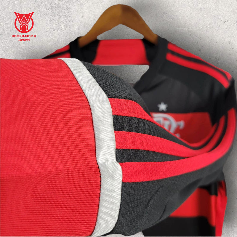 Camisa Manga Longa Flamengo Masculino - Temporada 2024/25 - Home