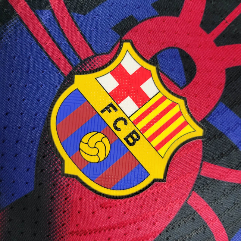 Camisa Barcelona Masculino - Temporada 2023/24 - Uniforme Pré-Jogo (Versão Jogador)