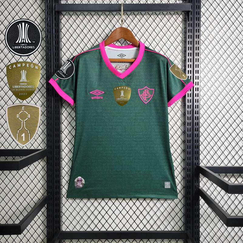 Camisa Fluminense Feminina - Temporada 2023/24 - Uniforme III (Três Patches Libertadores)