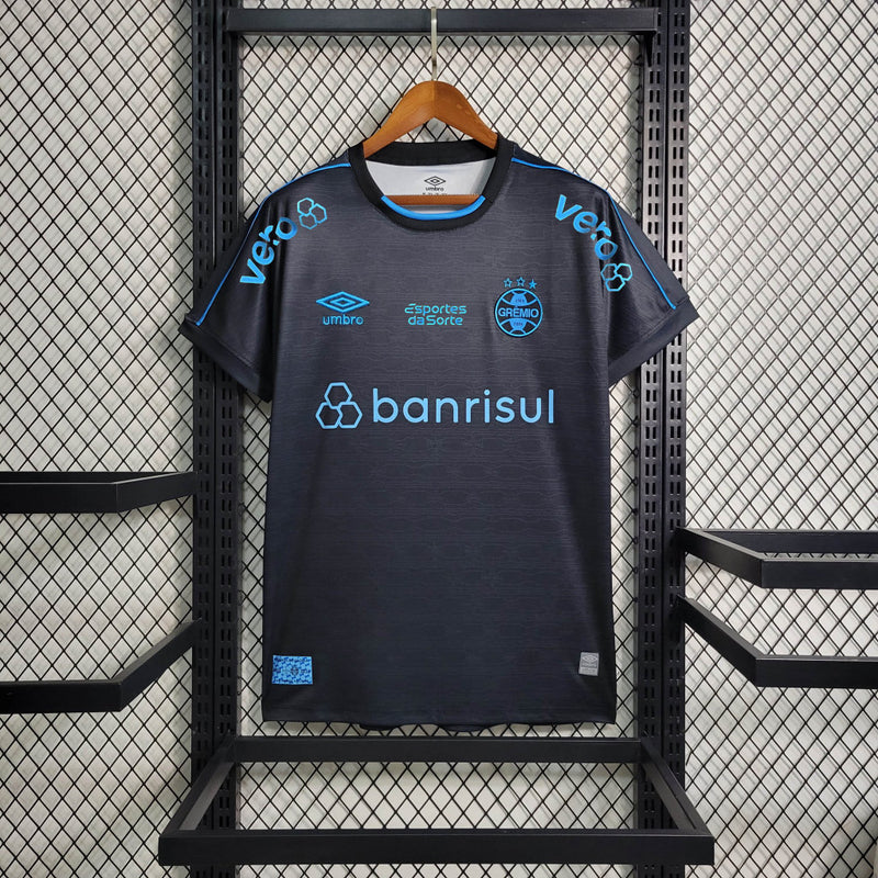 Camisa Grêmio Masculino - Temporada 2023/24 - Uniforme III (Todos os patrocínios)