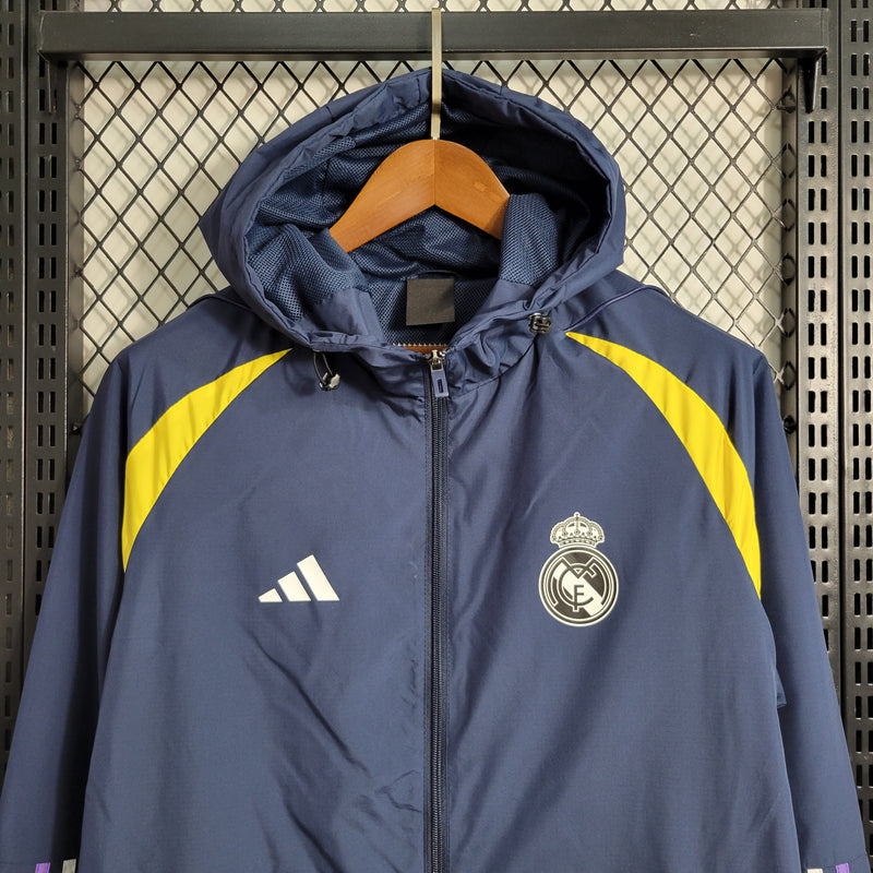 Windbreak Corta-Vento Real Madrid Masculino - Azul Escuro