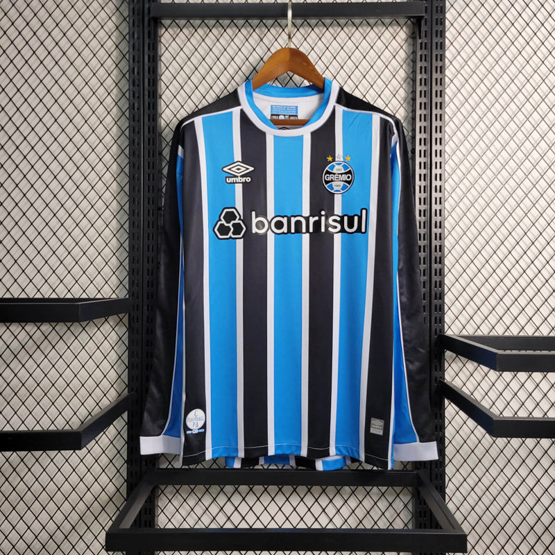 Camisa Manga Longa Grêmio Masculino - Temporada 2023/24 - Home