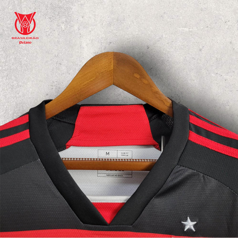 Camisa Manga Longa Flamengo Masculino - Temporada 2024/25 - Home