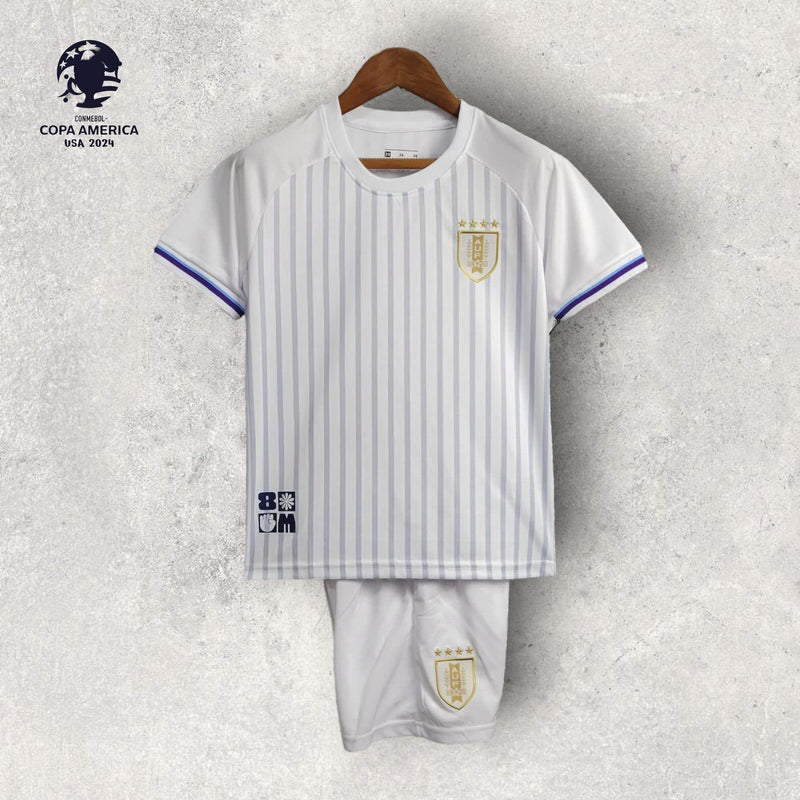 Kit Infantil Uruguai - Temporada 2024/25 - Uniforme Tampão Away