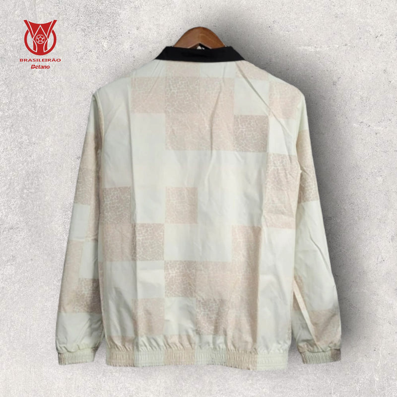 Windbreak Corta-Vento Flamengo Masculino - Vermelho e Off-White (Dupla Face)