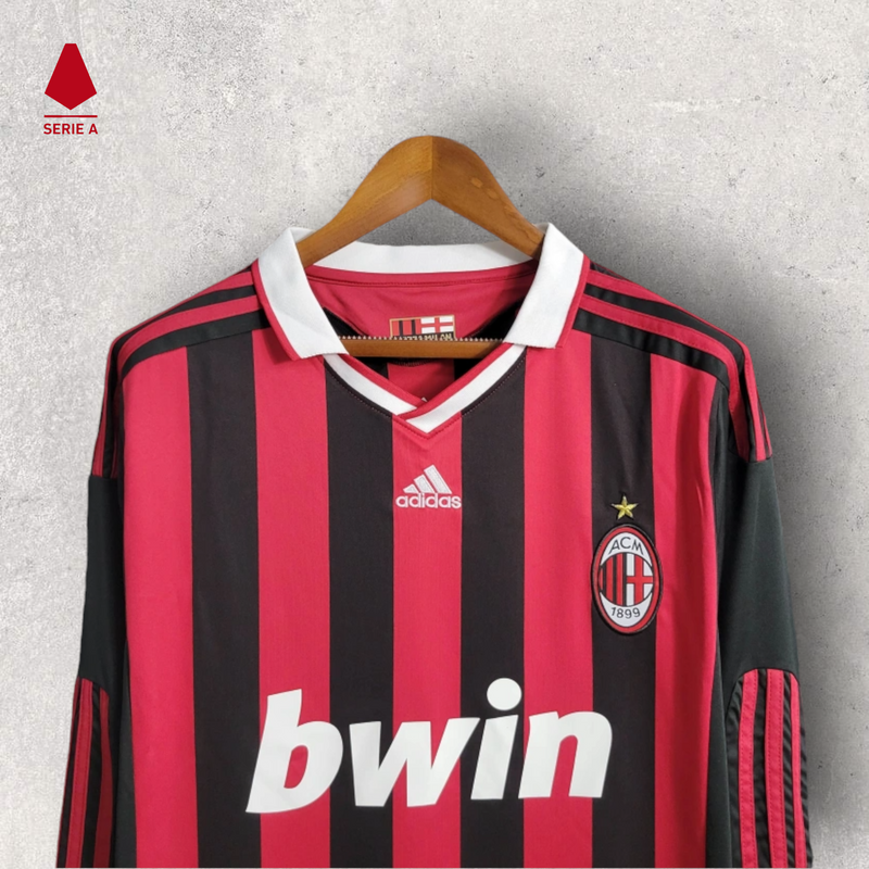 Retrô Manga Longa Milan - Temporada 2009/10 - Home