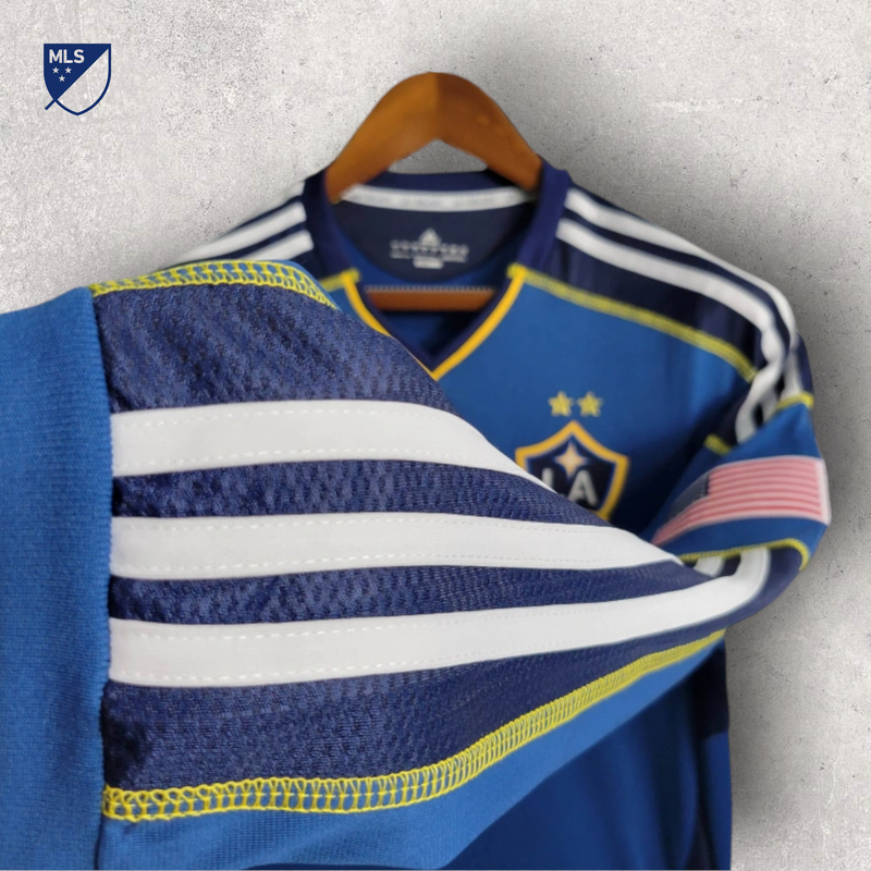 Retrô Manga Longa LA Galaxy - Temporada 2011/12 - Away