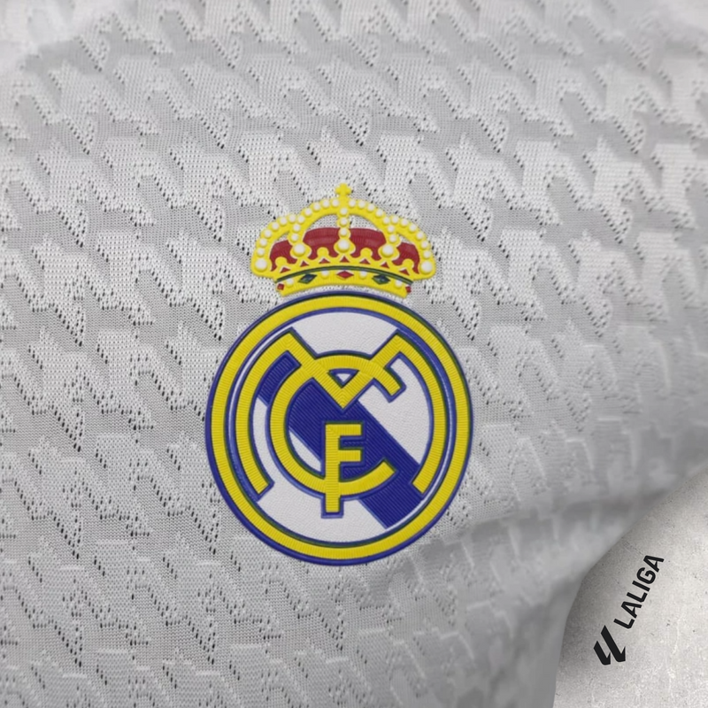 Camisa Manga Longa Real Madrid Masculino - Temporada 2024/25 - Home (Versão Jogador)