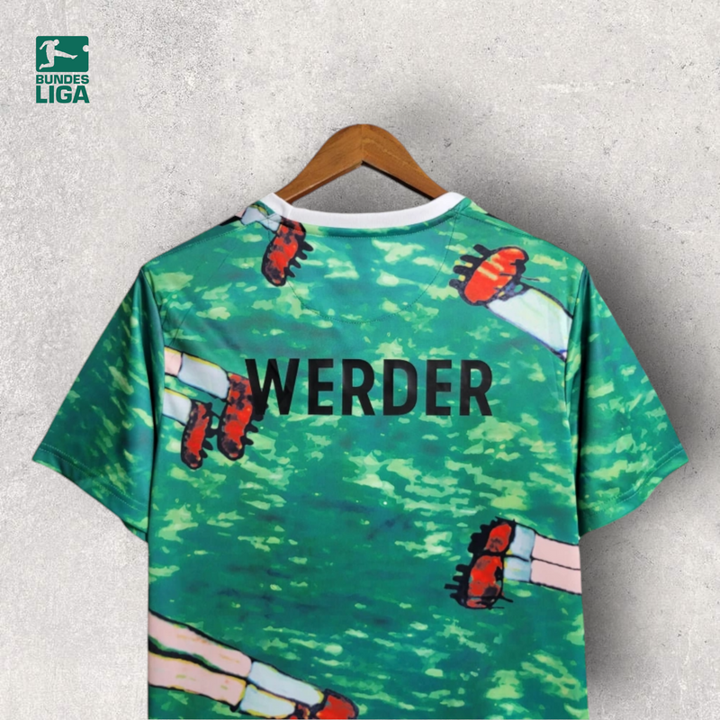 Camisa Werder Bremen Masculino - Temporada 2023/24 - Uniforme Pré-Jogo 125 anos