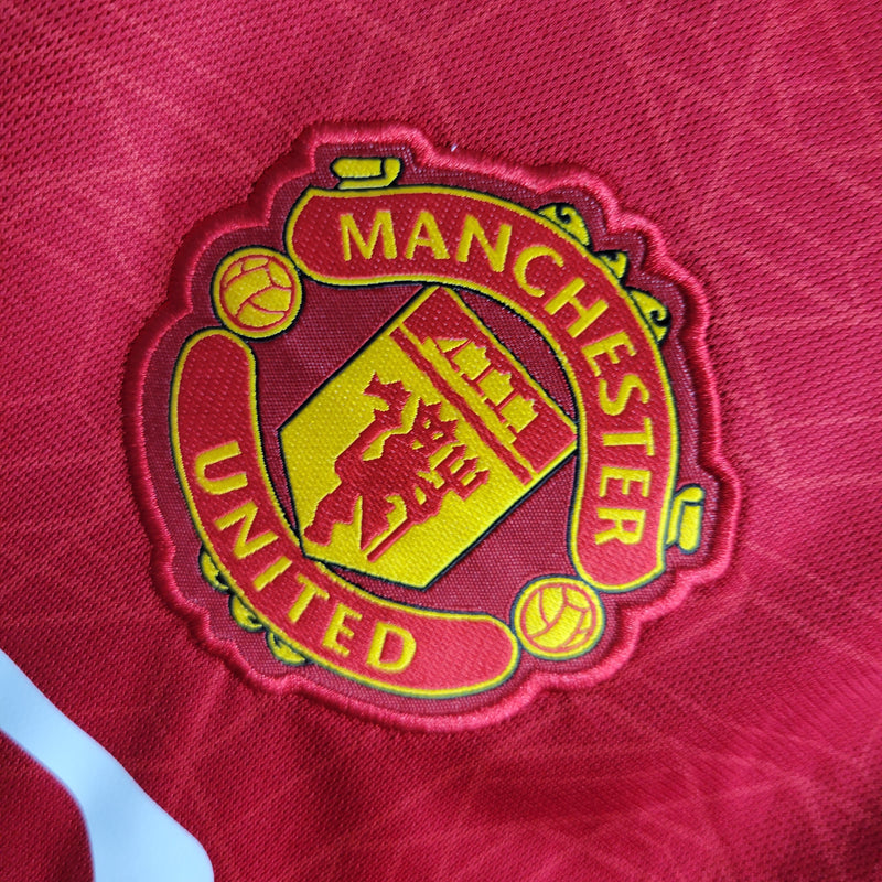 Camisa Manchester United Manga Longa Masculino - Temporada 2023/24 - Home
