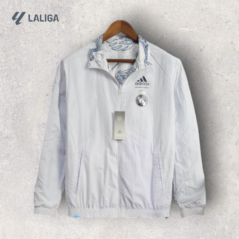 Windbreak Corta-Vento Real Madrid Masculino - Branco I (Dupla Face)