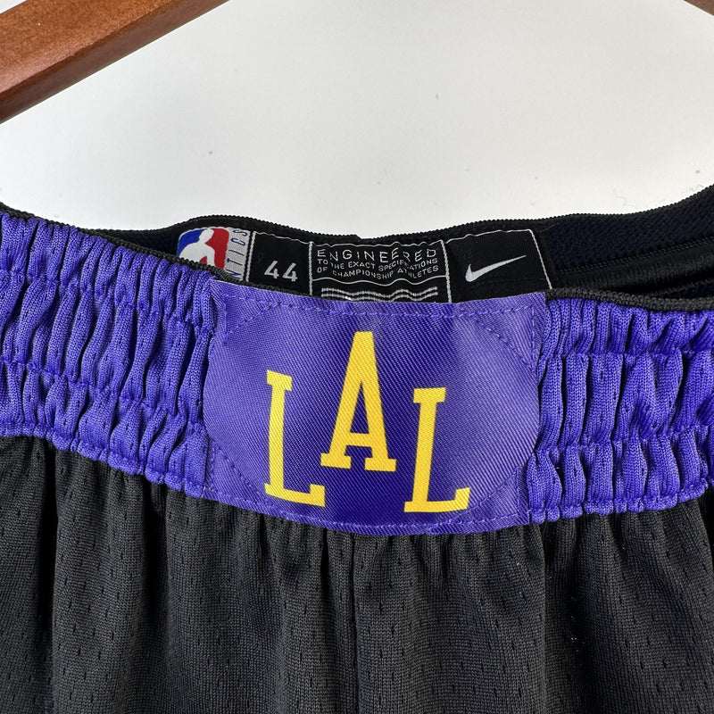 Short Los Angeles Lakers - Preto e Roxo