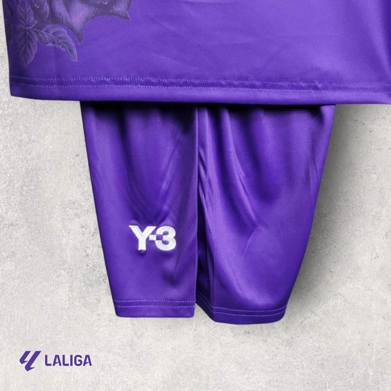 Kit Infantil Real Madrid - Temporada 2023/24 - Edição Colab Y-3 Roxo