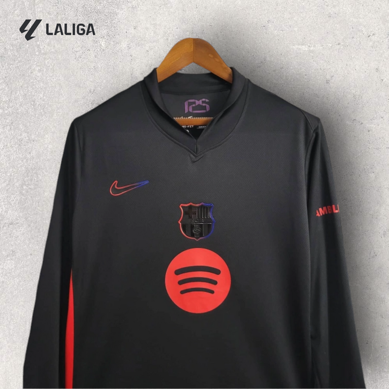 Camisa Manga Longa Barcelona Masculino - Temporada 2024/25 - Away