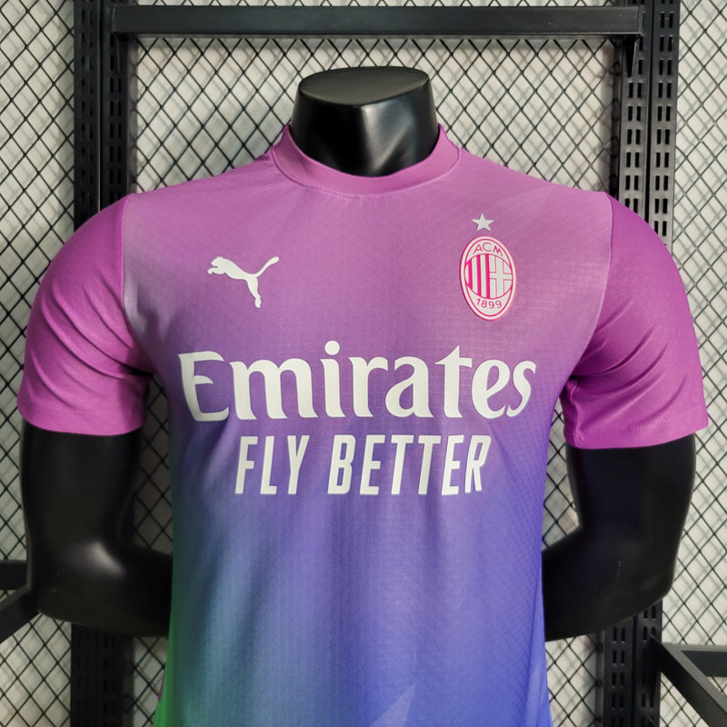 Camisa Milan Masculino - Temporada 2023/24 - Uniforme III (Versão Jogador)