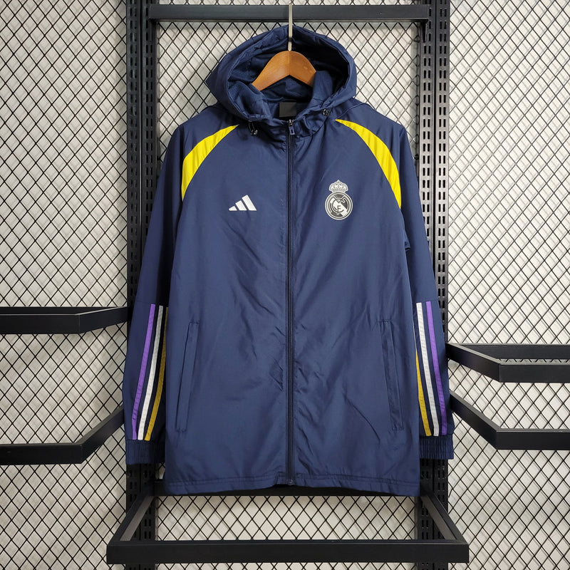 Windbreak Corta-Vento Real Madrid Masculino - Azul Escuro