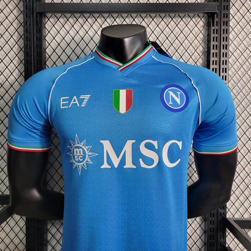 Camisa Napoli Masculino - Temporada 2023/24 - Home (Versão Jogador)