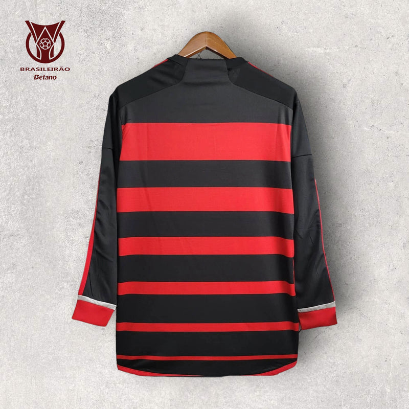 Camisa Manga Longa Flamengo Masculino - Temporada 2024/25 - Home