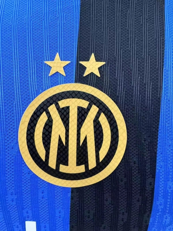 Camisa Manga Longa Inter de Milão Masculino - Temporada 2024/25 - Home (Versão Jogador)