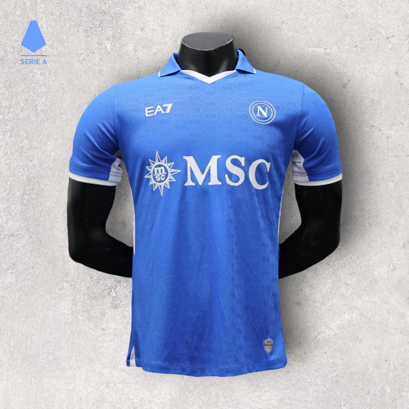 Camisa Napoli Masculino - Temporada 2024/25 - Home (Versão Jogador)