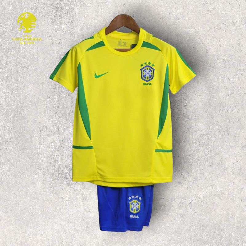 Kit Infantil Retrô Brasil - Temporada 2002/03 - Home