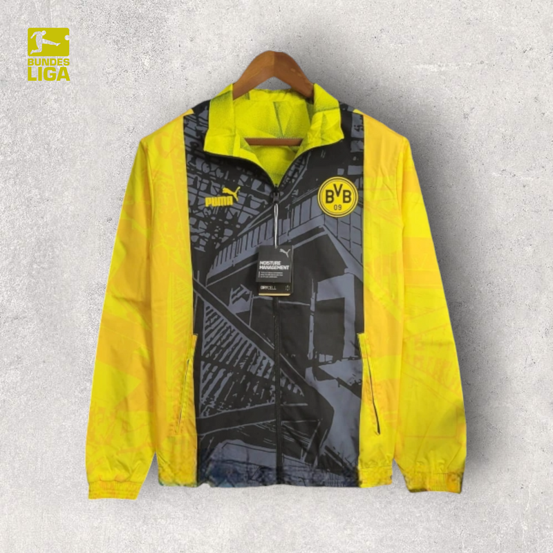 Windbreak Corta-Vento Borussia Dortmund Masculino - Amarelo (Dupla Face)