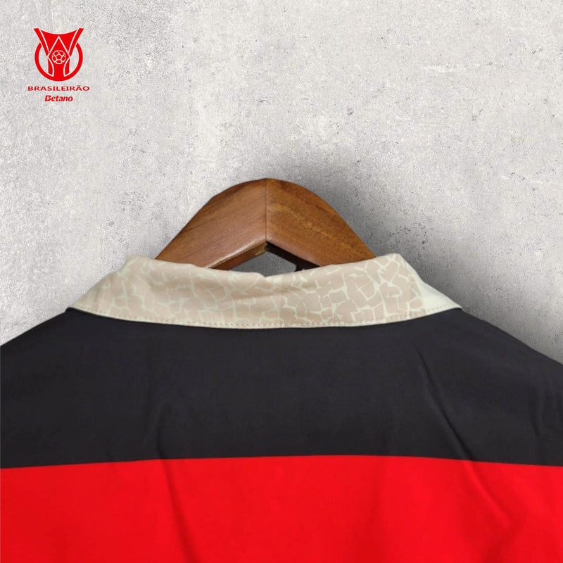 Windbreak Corta-Vento Flamengo Masculino - Vermelho e Off-White (Dupla Face)