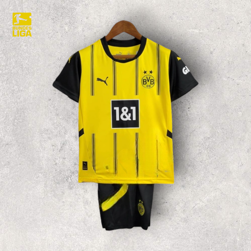 Kit Infantil Borussia Dortmund - Temporada 2024/25 - Home "Liga"