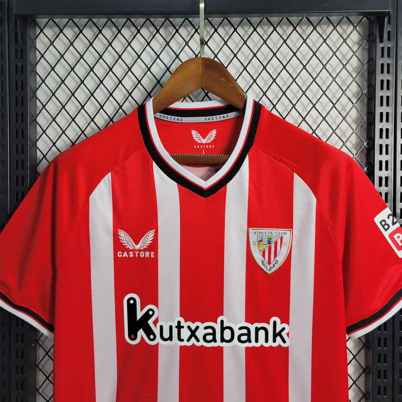 Camisa Atlético de Bilbao Masculino - Temporada 2023/24 - Home