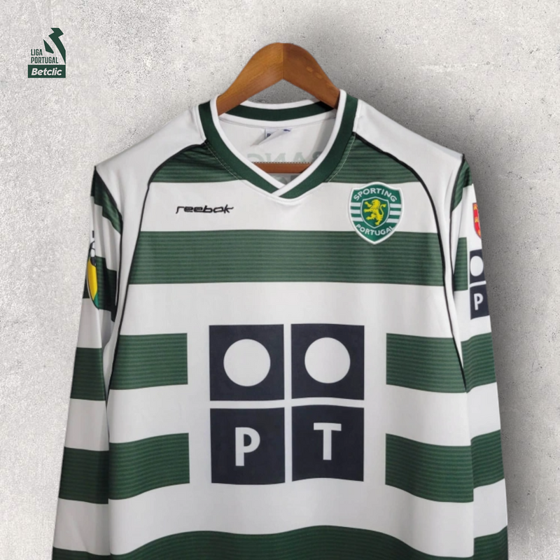 Retrô Manga Longa Sporting CP - Temporada 2001/03 - Home