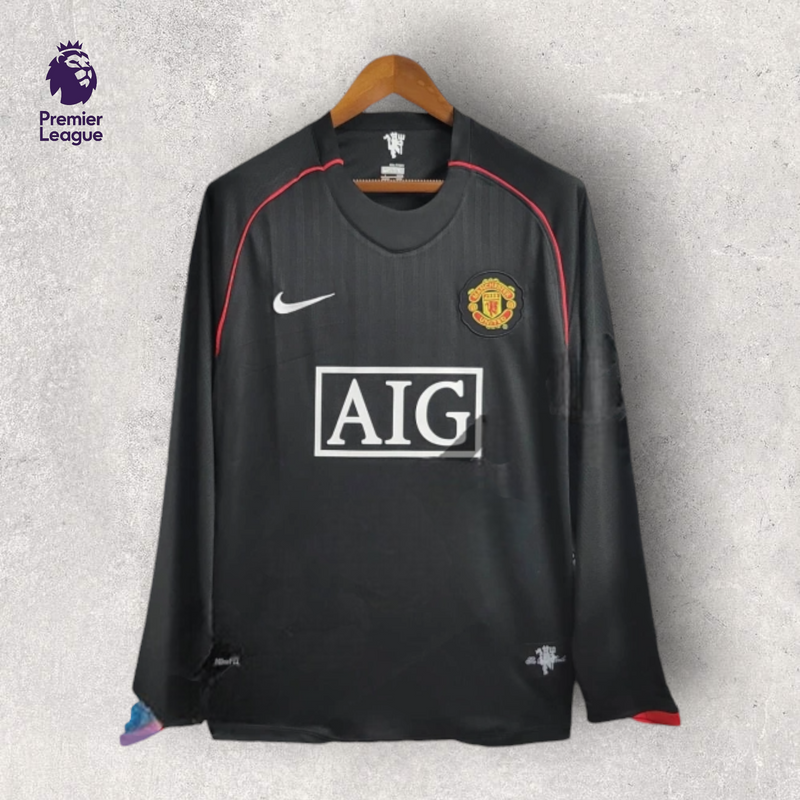 Retrô Manga Longa Manchester United - Temporada 2007/08 - Away