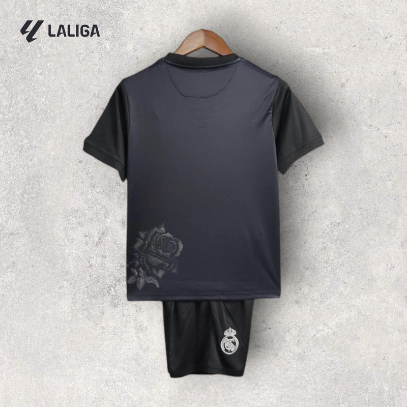 Kit Infantil Real Madrid - Temporada 2023/24 - Edição Colab Y-3 Preto