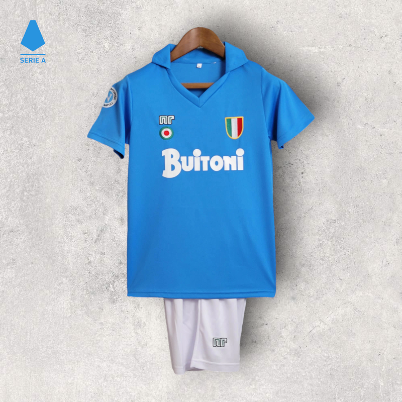 Kit Infantil Retrô Napoli - Temporada 1987/88 - Home