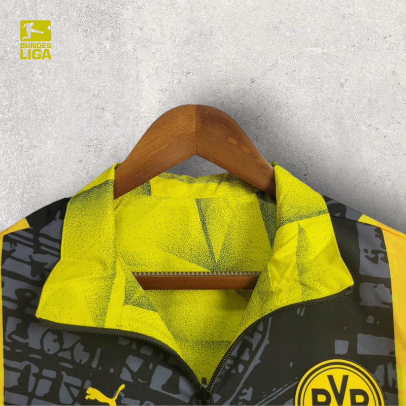 Windbreak Corta-Vento Borussia Dortmund Masculino - Amarelo (Dupla Face)