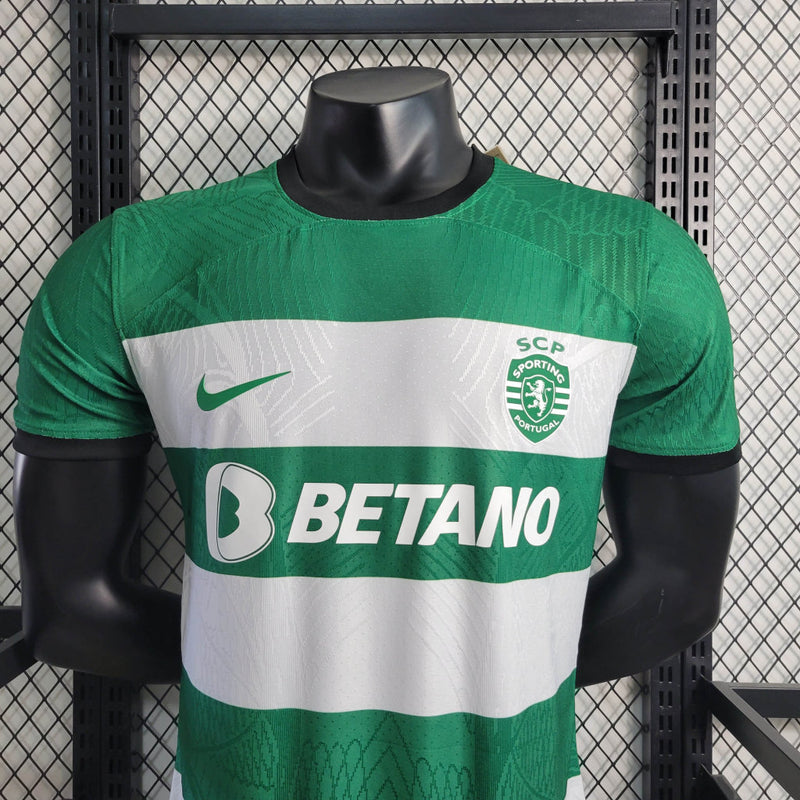 Camisa Sporting CP Masculino - Temporada 2023/24 - Home (Versão Jogador)