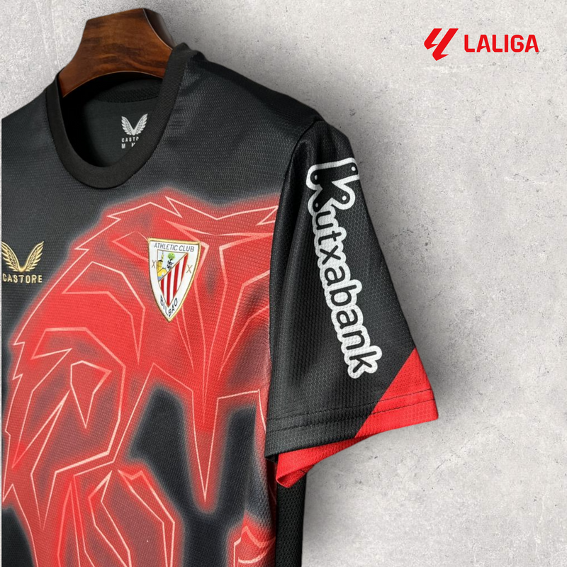 Camisa Atlético de Bilbao Masculino - Temporada 2024/25 - Uniforme Pré-Jogo