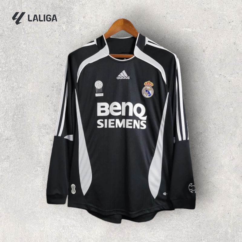 Retrô Manga Longa Real Madrid - Temporada 2006/07 - Uniforme III