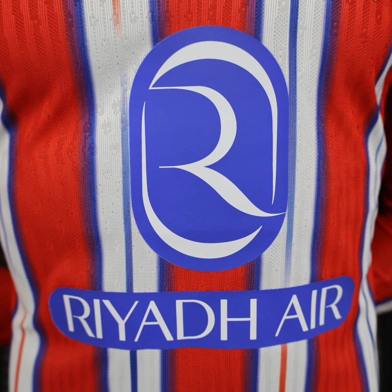 Camisa Manga Longa Atlético de Madrid Masculino - Temporada 2024/25 - Home (Versão Jogador)