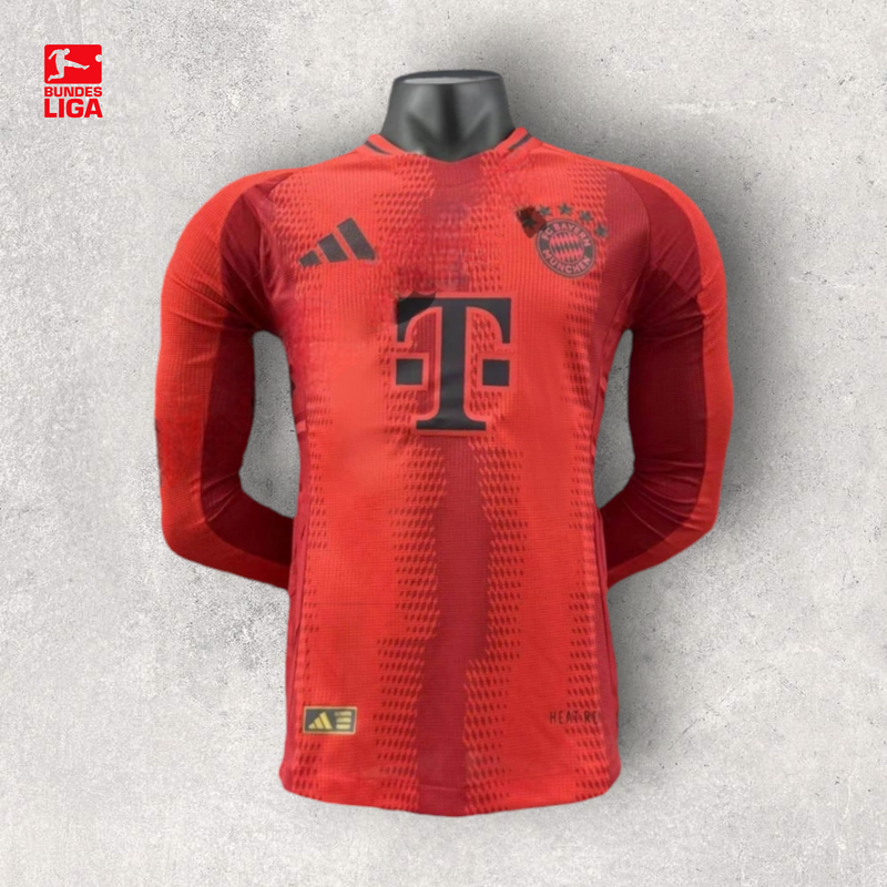 Camisa Manga Longa Bayern de Munique Masculino - Temporada 2024/25 - Home (Versão Jogador)