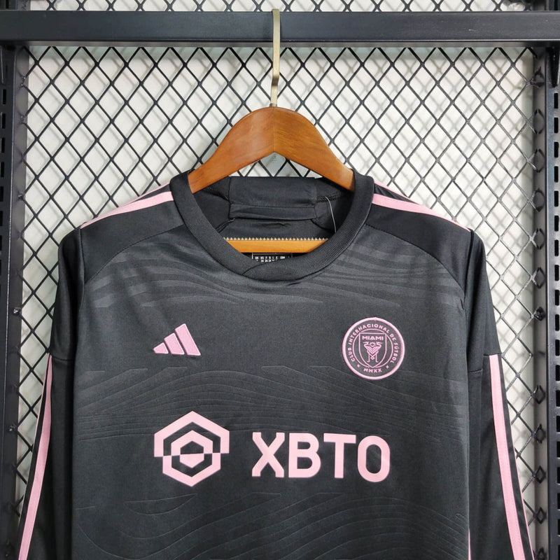 Kit Infantil Manga Longa Inter Miami - Temporada 2023/24 - Away