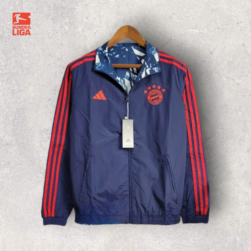 Windbreak Corta-Vento Bayern de Munique Masculino - Azul (Dupla Face)