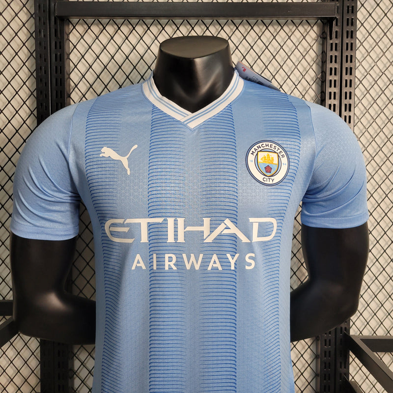 Camisa Manchester City Masculino - Temporada 2023/24 - Home (Versão Jogador)